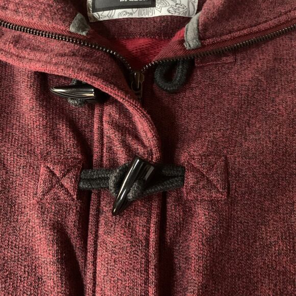 Renu Bruzer Womens Large Sweater Dark Red Zipper And Fasteners‎ - Picture 4 of 11